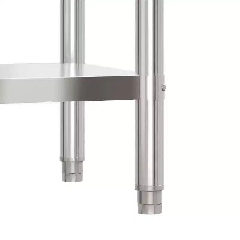 vidaXL Table de travail de cuisine avec crédence 32,5x21,7x36,6 cm Acier inoxydable