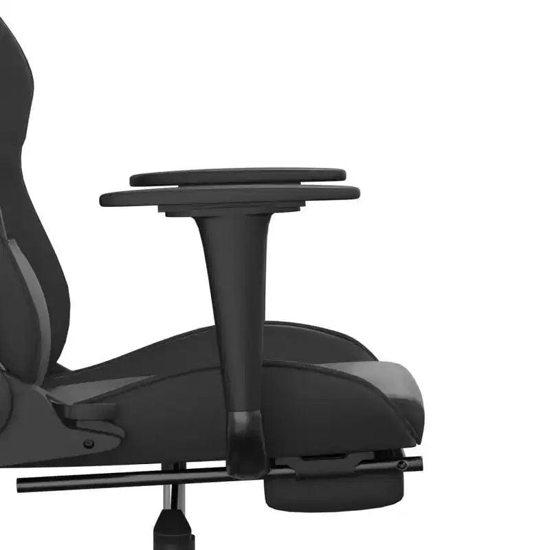 vidaXL Chaise de jeu similicuir noir et bleu, métal, contreplaqué Réglable
