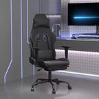 vidaXL Chaise de jeu similicuir noir et bleu, métal, contreplaqué Réglable