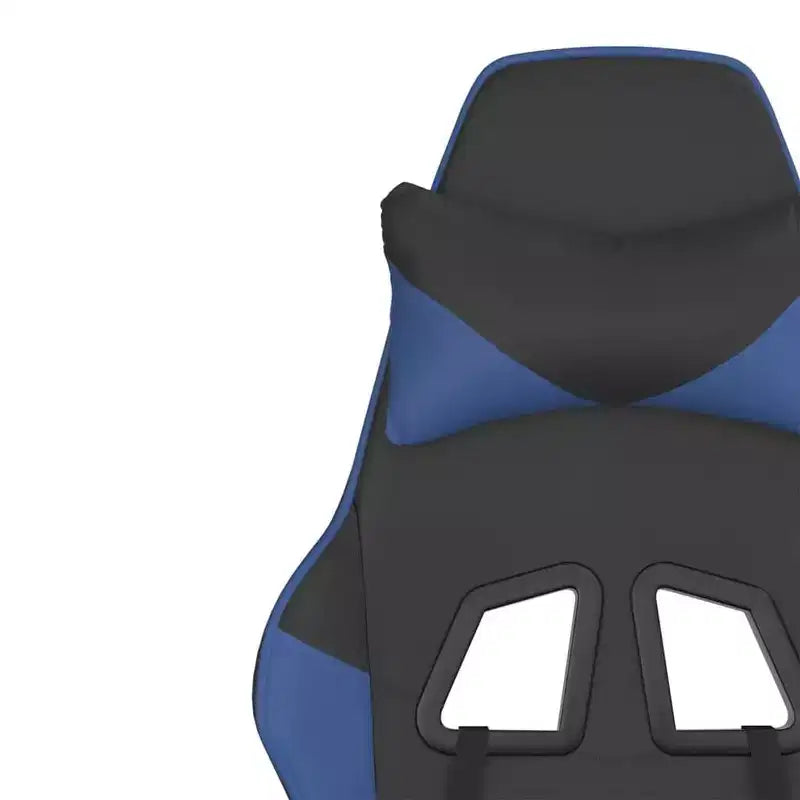 vidaXL Chaise de jeu similicuir noir et bleu, métal, contreplaqué Réglable