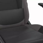 vidaXL Chaise de jeu similicuir noir et bleu, métal, contreplaqué Réglable