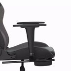 vidaXL Chaise de jeu similicuir noir et bleu, métal, contreplaqué Réglable