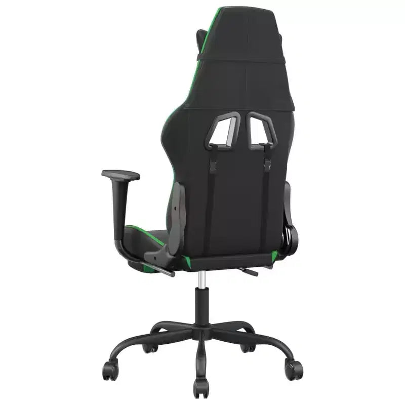 vidaXL Chaise de jeu similicuir noir et bleu, métal, contreplaqué Réglable