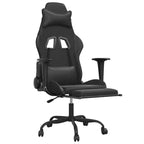 vidaXL Chaise de jeu similicuir noir et bleu, métal, contreplaqué Réglable