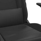 vidaXL Chaise de jeu similicuir noir et bleu, métal, contreplaqué Réglable
