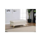 Pouf en velours Naomi de Meridian Furniture