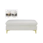 Pouf en velours Naomi de Meridian Furniture
