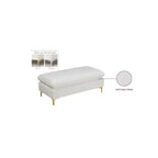Pouf en velours Naomi de Meridian Furniture