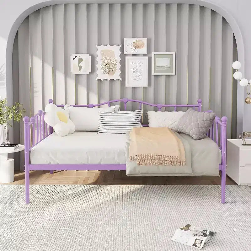 Canapé-lit double escamotable GUSTOWAVE avec cadre gigogne pour salon et chambre à coucher