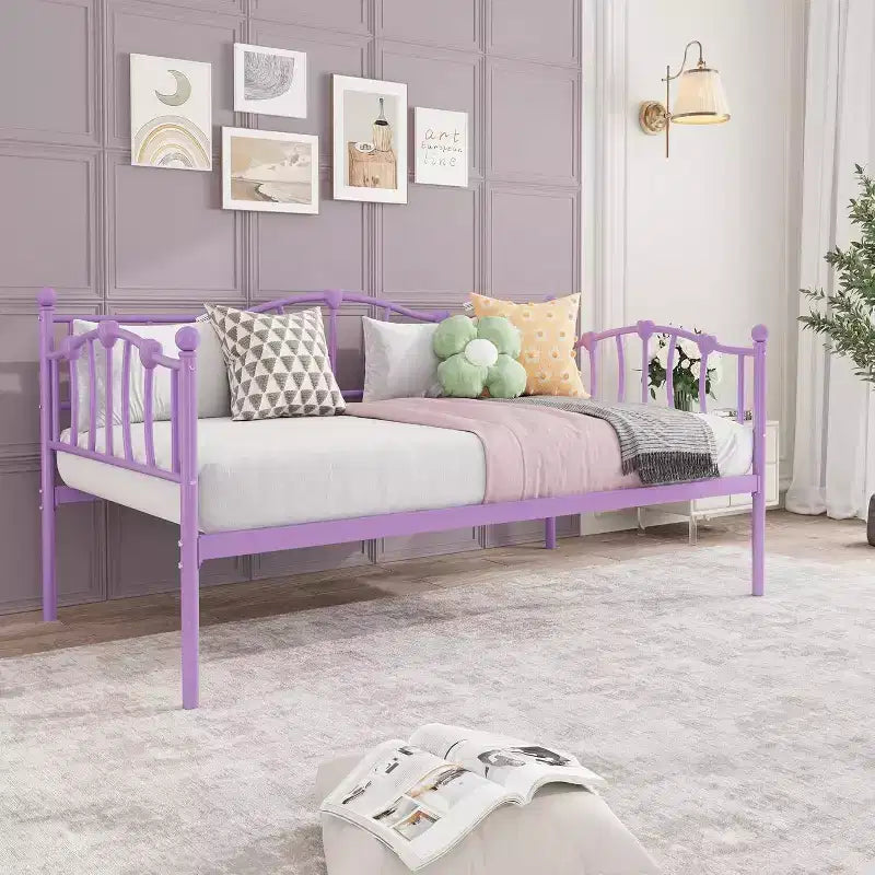 Canapé-lit double escamotable GUSTOWAVE avec cadre gigogne pour salon et chambre à coucher