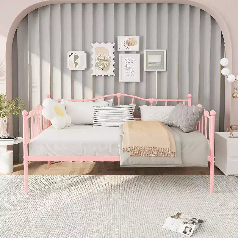 Canapé-lit double escamotable GUSTOWAVE avec cadre gigogne pour salon et chambre à coucher