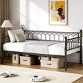 GustoWave Heavy Duty Daybed, Twin Size Platform Sofa Bed Frame Set with Charging Station