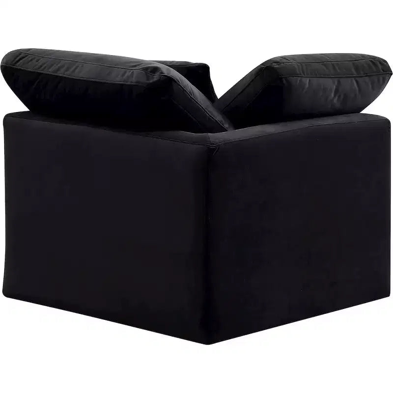 Fauteuil d'angle en velours Indulge Meridian Furniture