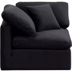 Fauteuil d'angle en velours Indulge Meridian Furniture