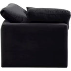 Fauteuil d'angle en velours Indulge Meridian Furniture