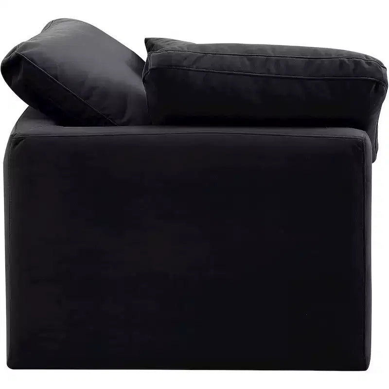 Fauteuil d'angle en velours Indulge Meridian Furniture