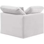 Fauteuil d'angle en velours Indulge Meridian Furniture