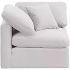 Fauteuil d'angle en velours Indulge Meridian Furniture