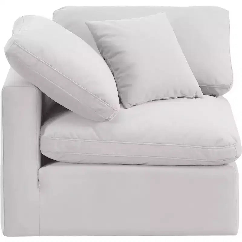 Fauteuil d'angle en velours Indulge Meridian Furniture