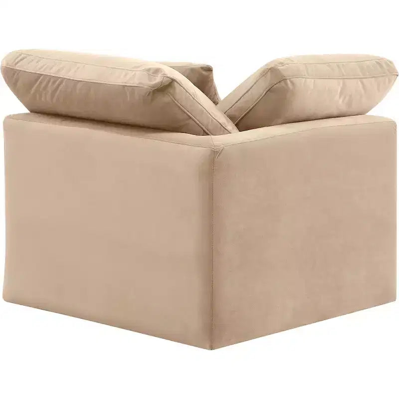 Fauteuil d'angle en velours Indulge Meridian Furniture