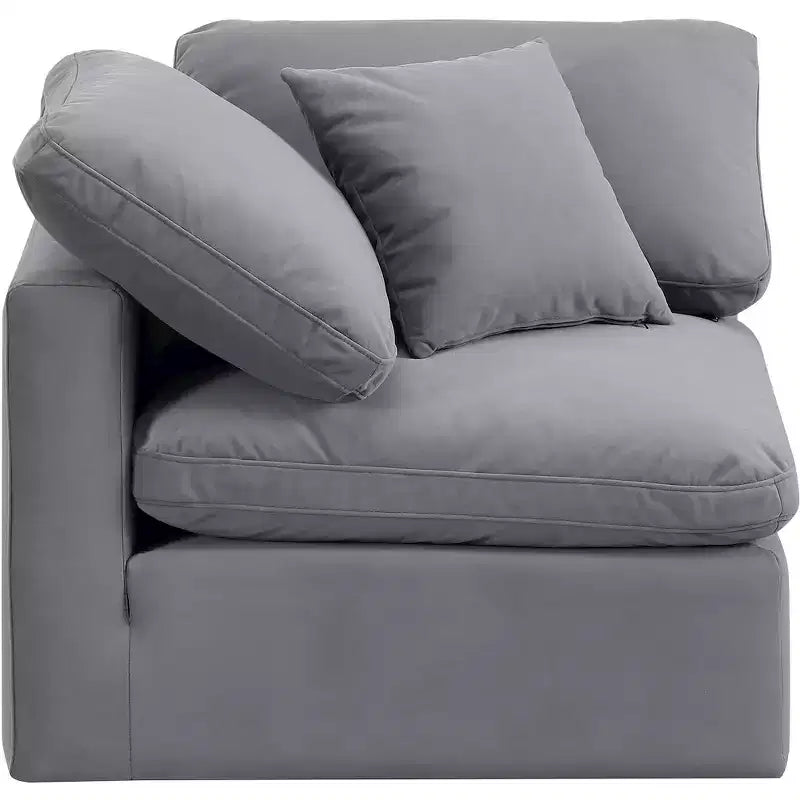 Fauteuil d'angle en velours Indulge Meridian Furniture