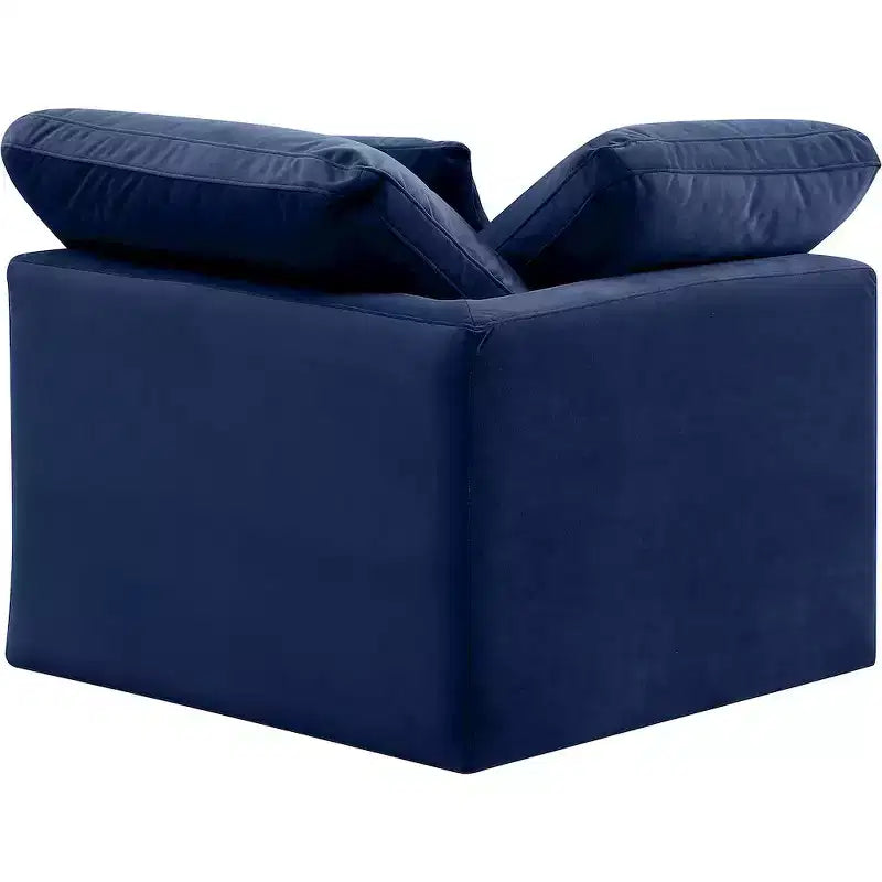 Fauteuil d'angle en velours Indulge Meridian Furniture