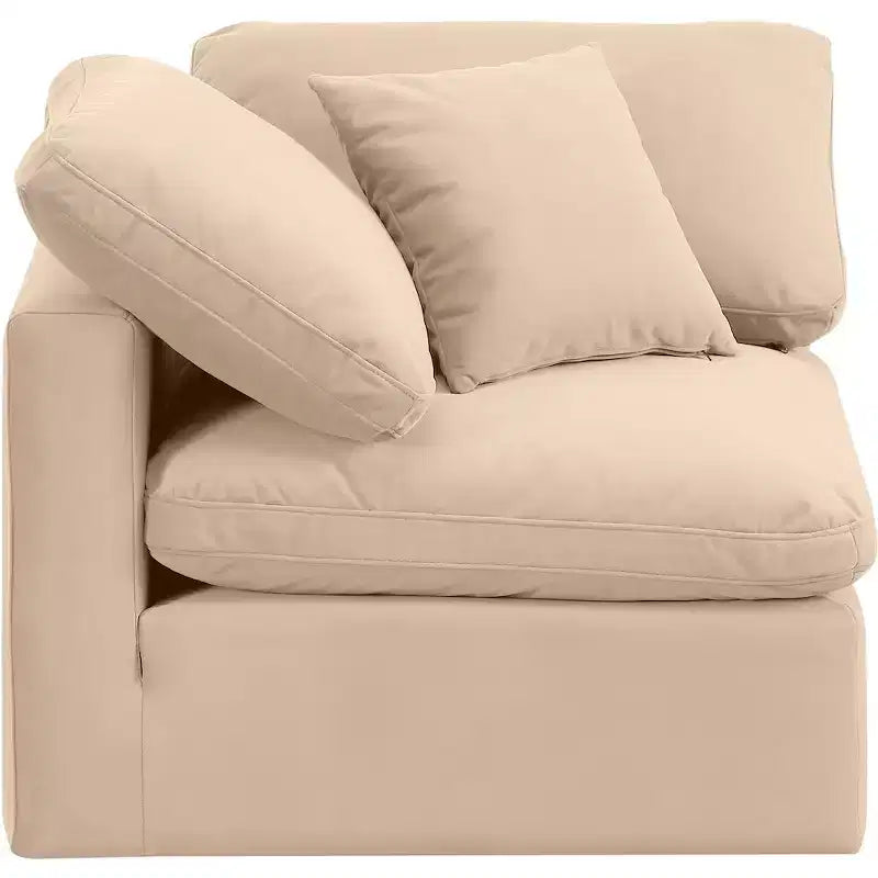 Fauteuil d'angle en velours Indulge Meridian Furniture