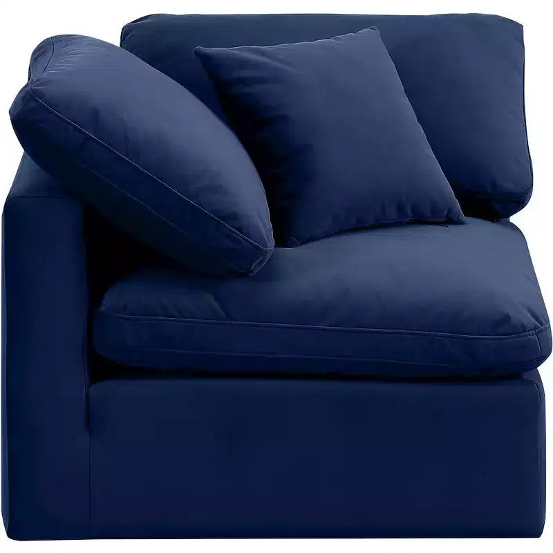 Fauteuil d'angle en velours Indulge Meridian Furniture