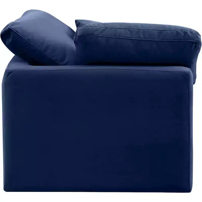 Fauteuil d'angle en velours Indulge Meridian Furniture