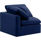 Fauteuil d'angle en velours Indulge Meridian Furniture