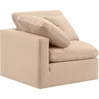 Fauteuil d'angle en velours Indulge Meridian Furniture