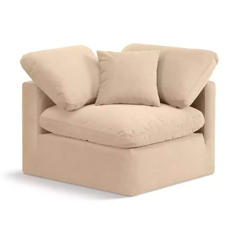 Meridian Furniture Indulge Velvet Corner Chair
