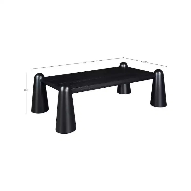 Table basse noire Meridian Furniture Wyndham