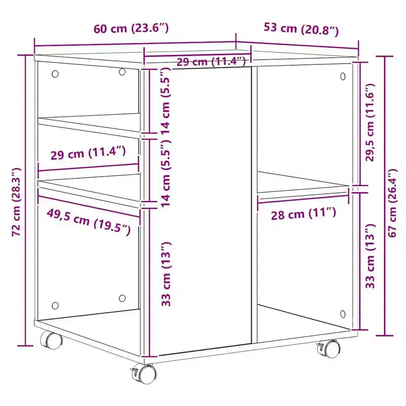 vidaXL Armoire de rangement Blanc Bois d'ingénierie Taille moyenne Élégant