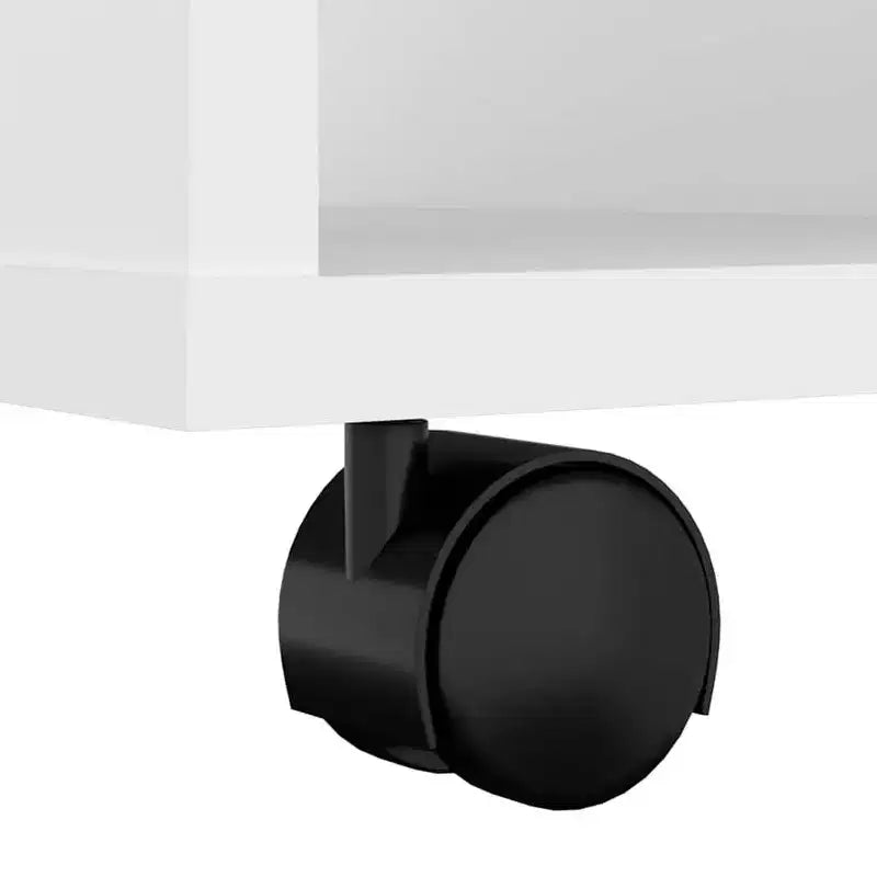 vidaXL Armoire de rangement Blanc Bois d'ingénierie Taille moyenne Élégant