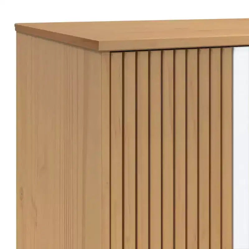 vidaXL Armoire Blanc et marron