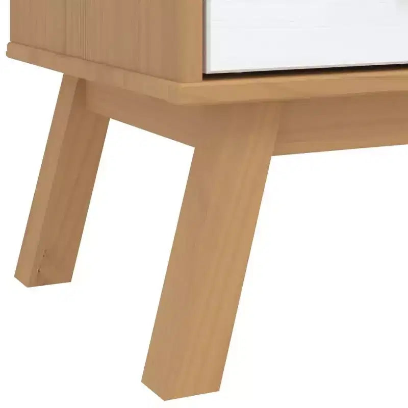 vidaXL Armoire Blanc et marron