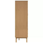 vidaXL Armoire Blanc et marron