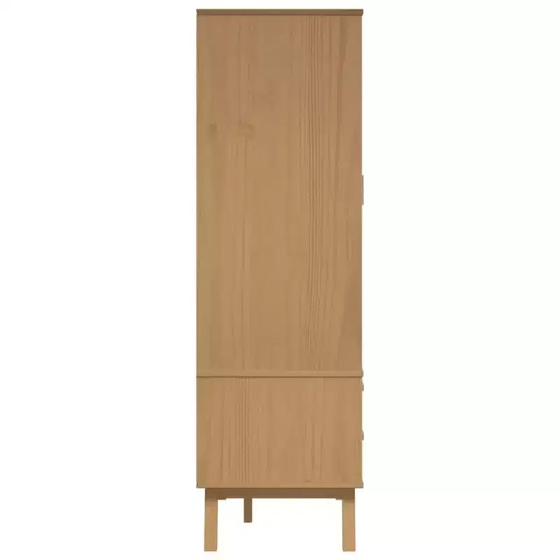 vidaXL Armoire Blanc et marron