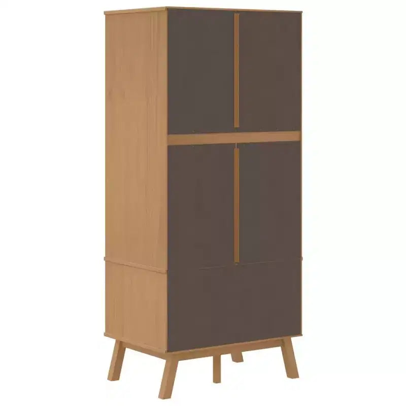 vidaXL Armoire Blanc et marron