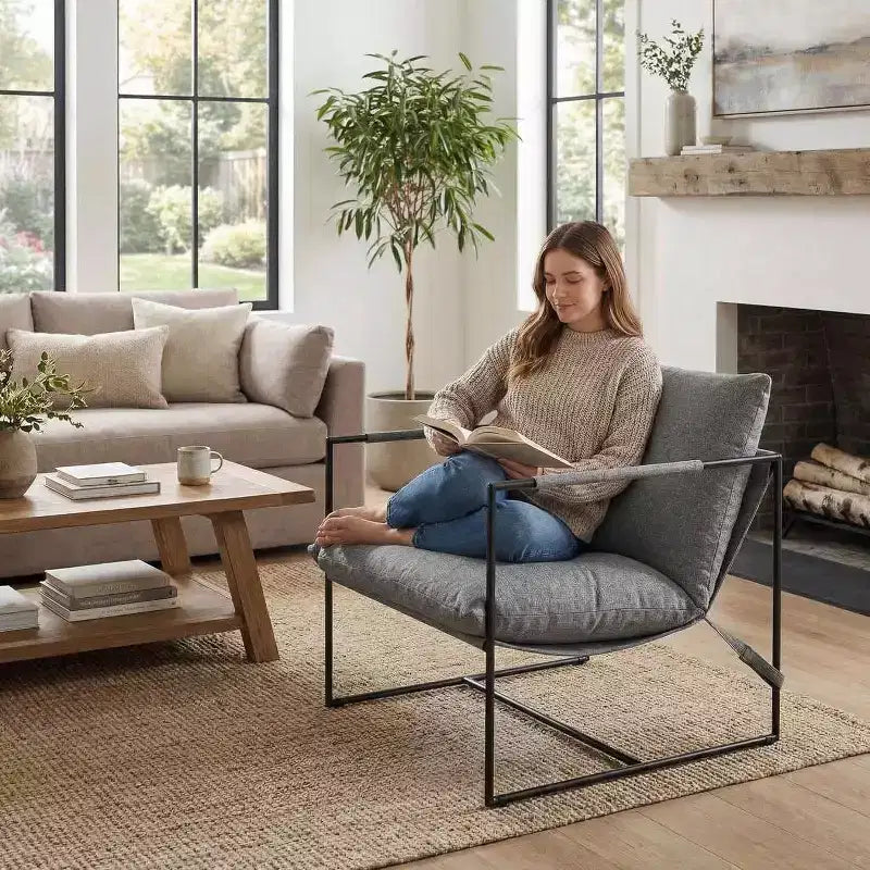 GustoWave Ensemble de 2 fauteuils d'appoint contemporains, chaises décontractées modernes pour salon, coin lecture ou chambre d'amis