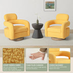 Fauteuil pivotant Sherpa large de 29 po