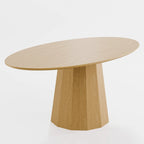 Table à manger ovale de 170 cm pour 6 personnes - 170x85x79 cm