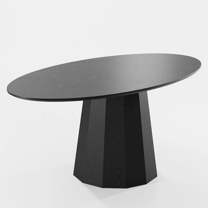 Table à manger ovale de 170 cm pour 6 personnes - 170x85x79 cm