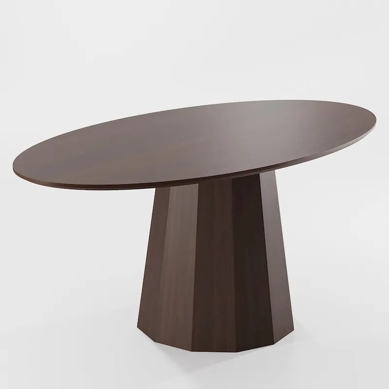 Table à manger ovale de 170 cm pour 6 personnes - 170x85x79 cm