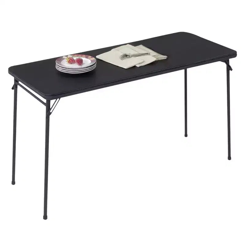 Table pliante Peakform 20 po x 48 po noire