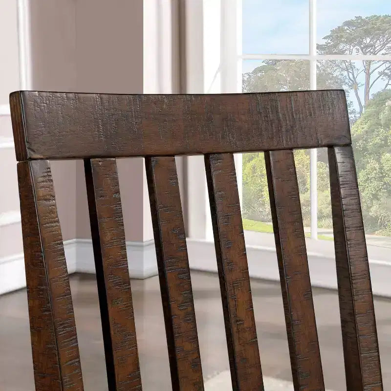 Lot de 2 tabourets de bar rembourrés Foret hauteur comptoir Chêne rustique - HOMES: Inside + Out