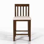 Lot de 2 tabourets de bar rembourrés Foret hauteur comptoir Chêne rustique - HOMES: Inside + Out
