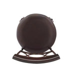 Tabouret de Bar Pivotant Rembourré Circles Back 61 cm (24 po) Hauteur Comptoir Métal/Noir - Linon : Design Élégant, Assise Confortable