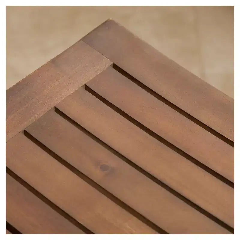 Lot de 2 tabourets de bar à hauteur de comptoir Easton Slat 24 po Acajou – Christopher Knight Home : Sans accoudoirs, Rouge foncé, Structure en bois dur, Motif uni